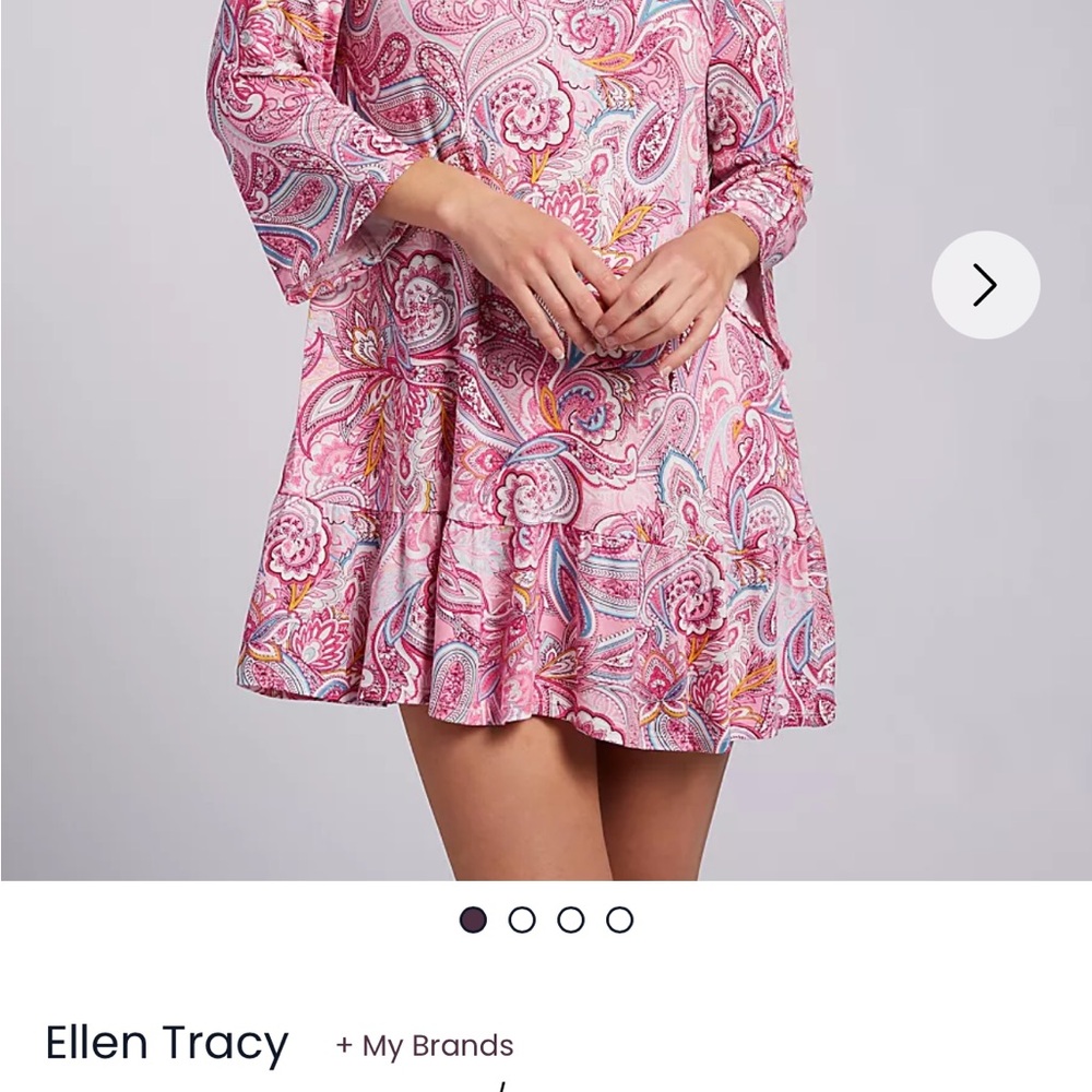 Ellen Tracy Vibrant Paisley Tunic